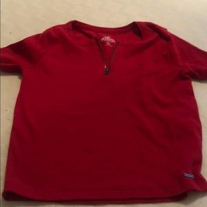 Red Hollister zipper top